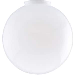 6 in. White Polycarbonate Globe with 3-1/4 in. Fitter