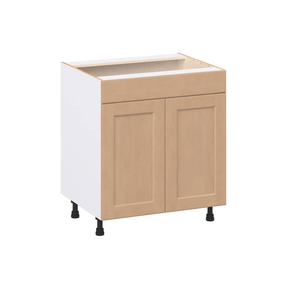Lakewood 30 in. W x 24.5 in. D x 34.5 in. H Shaker Assembled Sink Base Kitchen Cabinet in Sugar Cookie price history on PriceWatchPro