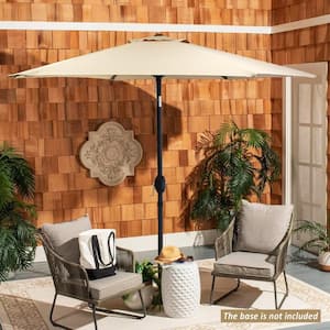 7.5 ft. Outdoor Patio Umbrella with Button Tilt in Beige