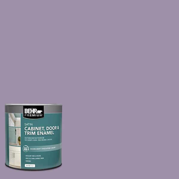1 qt. #S100-4 Ancestry Violet Satin Enamel Interior/Exterior Cabinet, Door & Trim Paint