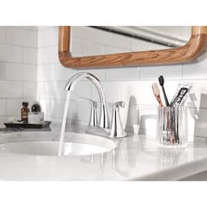 Korek 4 in. Centerset 2-Handle Bathroom Faucet in Chrome