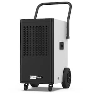 150 pt. 6,000 sq. ft. Buckless Industrial Dehumidifier in White with Drain Hose and Pump for Basement, ETL, Energy Star