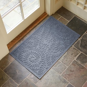 Waterhog Boxwood Bluestone 23 in. x 35 in. PET Polyester Indoor Outdoor Doormat