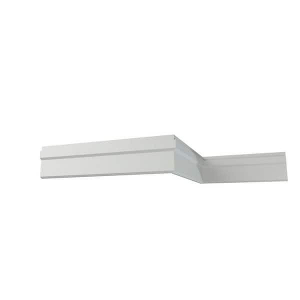 Ekena Millwork Bailey 4 in. D x 0.75 in. W x 12 in. L Polyurethane Crown Moulding Sample