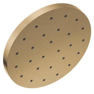 1-Spray Patterns 1.75 GPM 12 in. Wall Mount Fixed Shower Head with H2Okinetic in Lumicoat Champagne Bronze