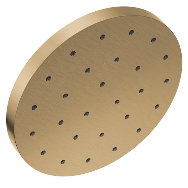 Delta H2Okinetic Gold 1-Spray Patterns 1.75 GPM 12 in. Ceiling Mount Fixed Shower Head in Lumicoat Champagne Bronze