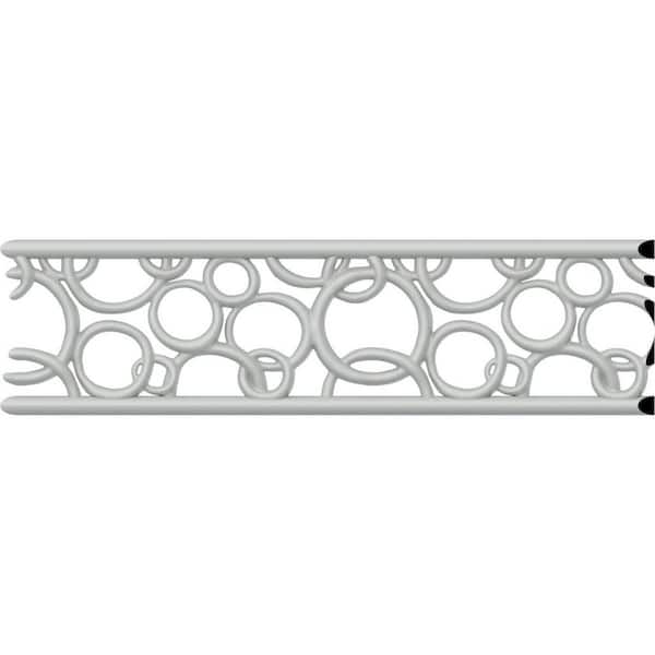 Ekena Millwork SAMPLE - 3/8 in. x 12 in. x 4 in. Polyurethane Tomango Pierced Panel Moulding