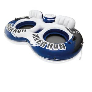 River Run I 53 in. Red Floating Water Pool Tube (6-Pack) and River Run II Tube Float