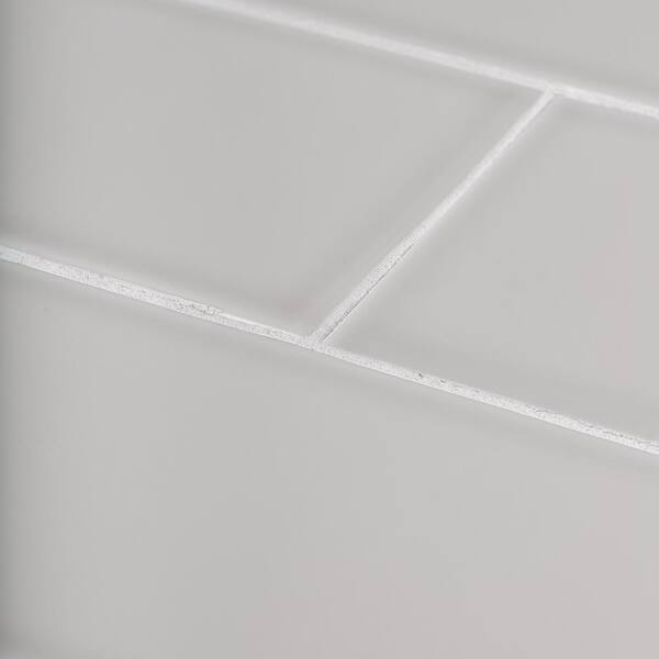Jeffrey Court Weather Grey 4 in. x 12 in. Glossy Ceramic Wall Tile (10.33 sq. ft./Case)