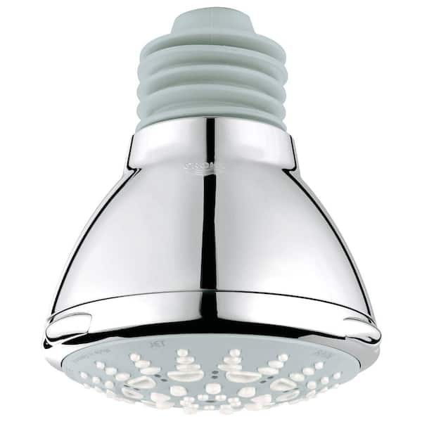 GROHE Relexa Ultra 100 5-Spray Patterns 3.87 in. Wall Mount Fixed Showerhead in Starlight Chrome