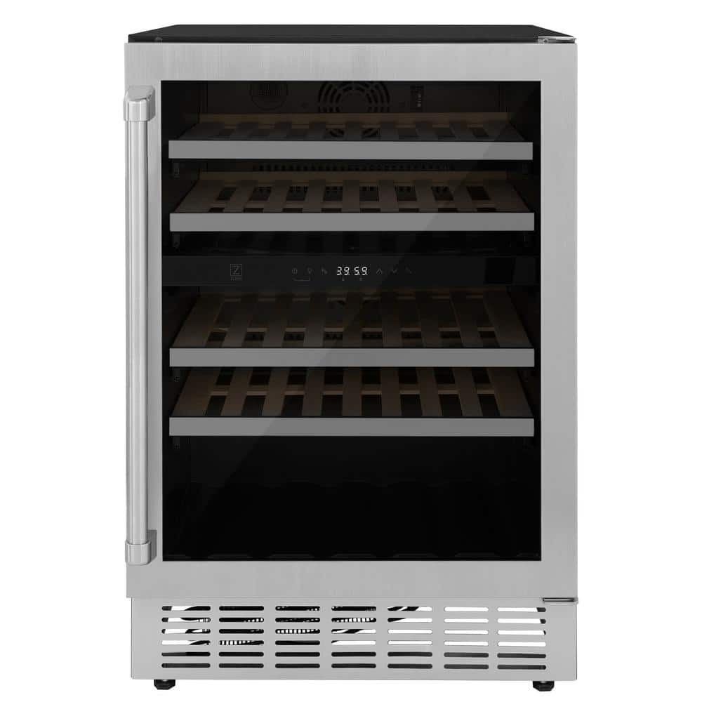 Monument 24 in. Dual Zone 44-Bottle Wine Cooler with LED Lighting in Stainless Steel price history on PriceWatchPro
