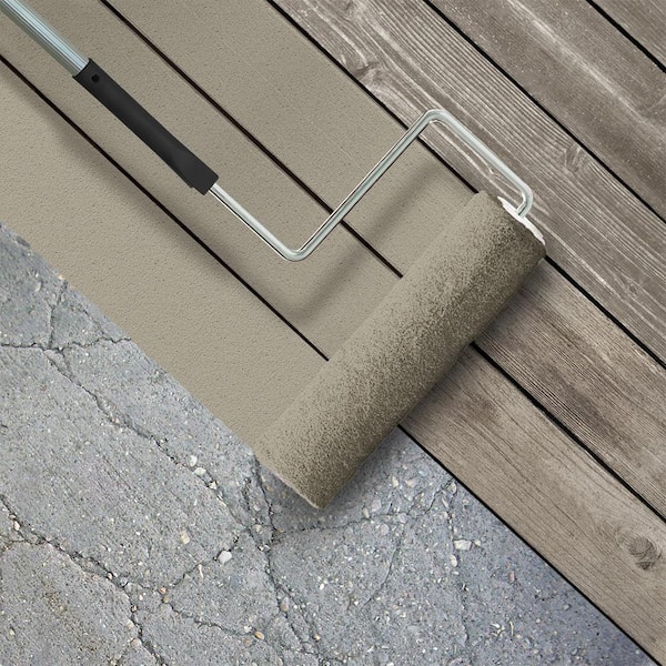 1 gal. #PFC-37 Putty Beige Textured Low-Lustre Enamel Interior/Exterior Porch and Patio Anti-Slip Floor Paint