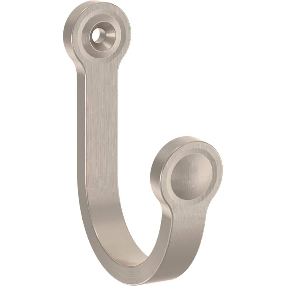 Liberty Rustic Farmhouse 3.07 in. Satin Nickel Single Prong Hook  B43199-SN-CP - The Home Depot