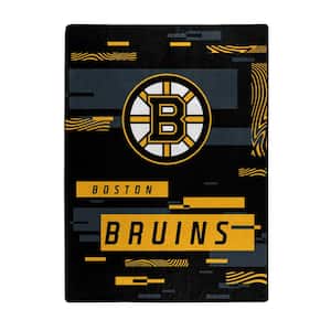 NHL Digitize Bruins Raschel Multi-Colored Throw Blanket