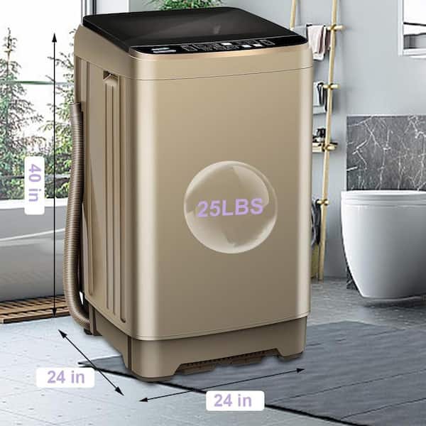 JEREMY CASS 2.1 cu.ft. Top Load Washer in Gold with Drain Pump