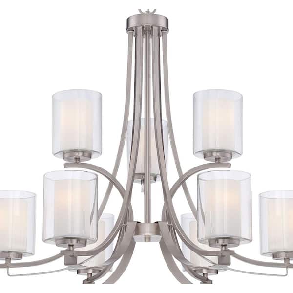 Minka Lavery Parsons Studio 9-Light Brushed Nickel Modern