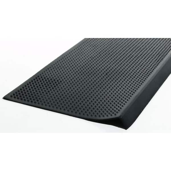 30 in. x 9 in. Black Rubber Outdoor Door Mat