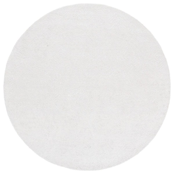 SAFAVIEH Glamour 6 ft. x 6 ft. Ivory Abstract Geometric Round Area Rug