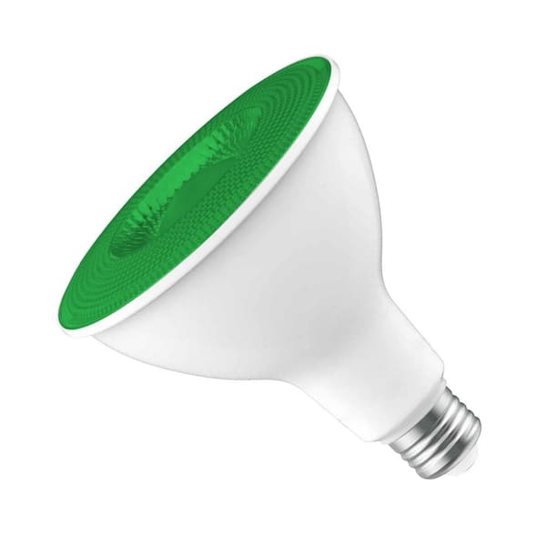 EcoSmart 90-Watt Equivalent PAR38 Green Color Decorative Indoor
