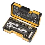 XS Pocket Size Imperial Set with Mini Ratchet in Strong Box (18-Piece)