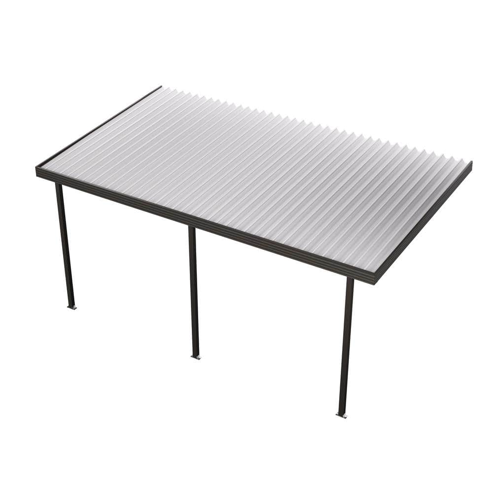 18 ft. x 10 ft. Dark Bronze Aluminum Frame White Roof Patio Cover, 20 lbs. Snow Load price history on PriceWatchPro