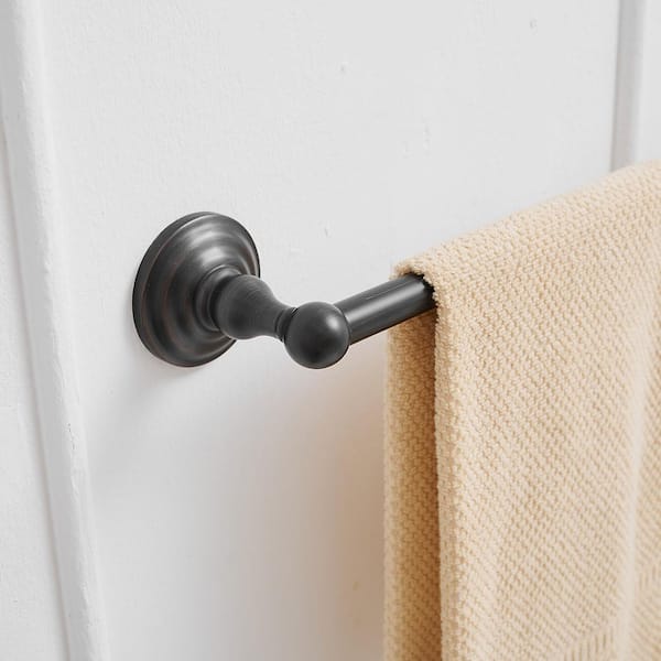 Oil rubbed bronze discount towel rack with hooks