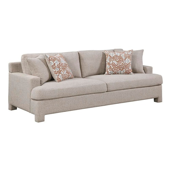 Lazzara Pyhllis 90 Square Arm Chenille Rectangle Living Room Sofa