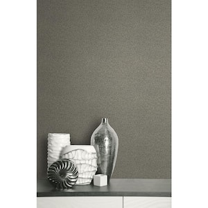 Mica Stone Effect Grey Paper Non-Pasted Strippable Wallpaper Roll (Cover 60.75 sq. ft.)