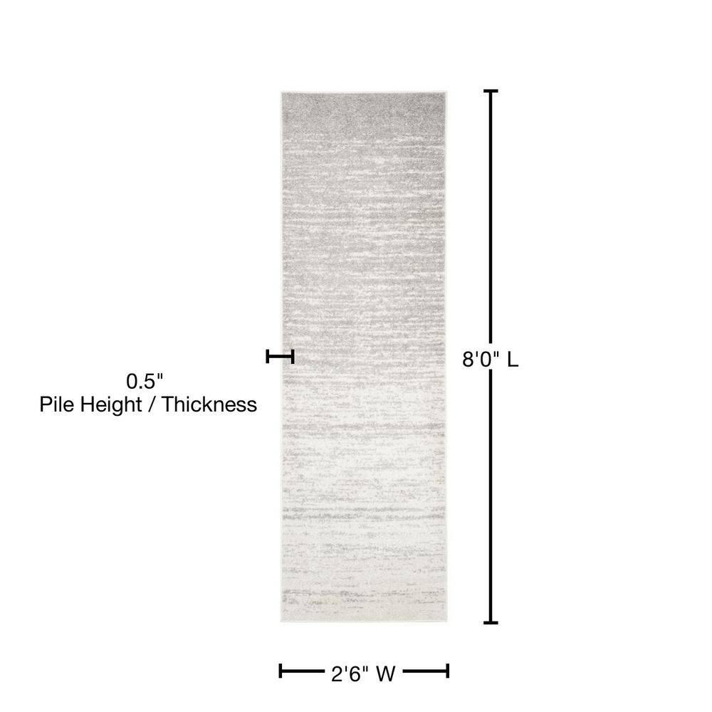 Adirondack Ivory/Silver 10 ft. x 14 ft. Solid Area Rug - thumbnail 10
