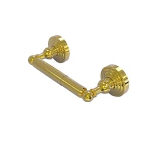 Waverly Place Collection Double Post Toilet Paper Holder in Polished Brass