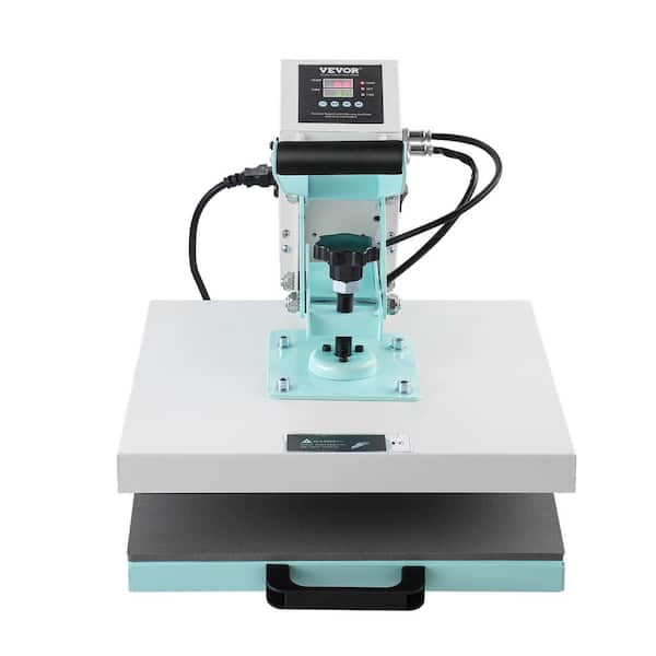 15 in. L x 15 in. W Heat Press, Digital Heat Press Machine, Slide Out Heat Transfer Machine, 2-Layer Insulation