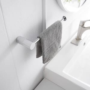 Bathroom Hardware Set 4-Piece Bath Hardware Set with Towel Bar Robe Hook, Toilet Paper Holder in Polished Chrome
