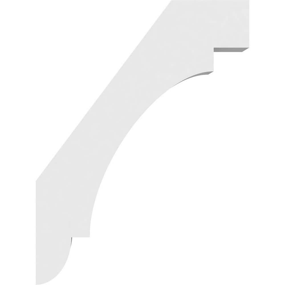 White Architectural Grade PVC Decorative Corbel 5"W x 6"D x 6"H