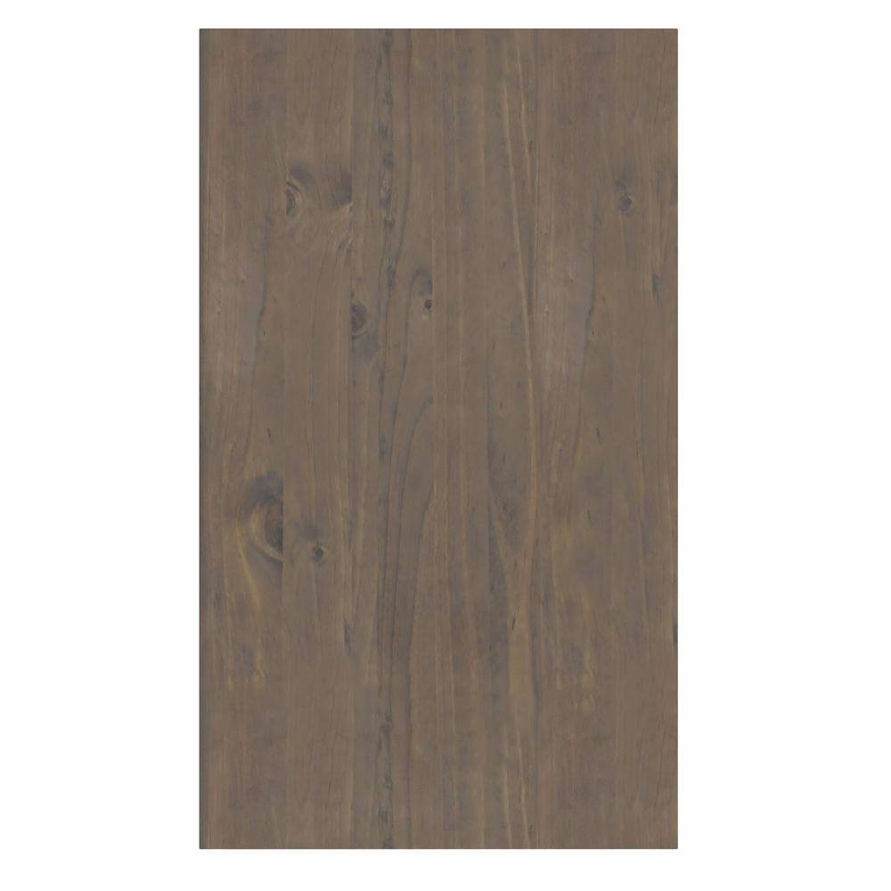 Ela Smoky Brown Solid Wood Narrow End Table with Storage