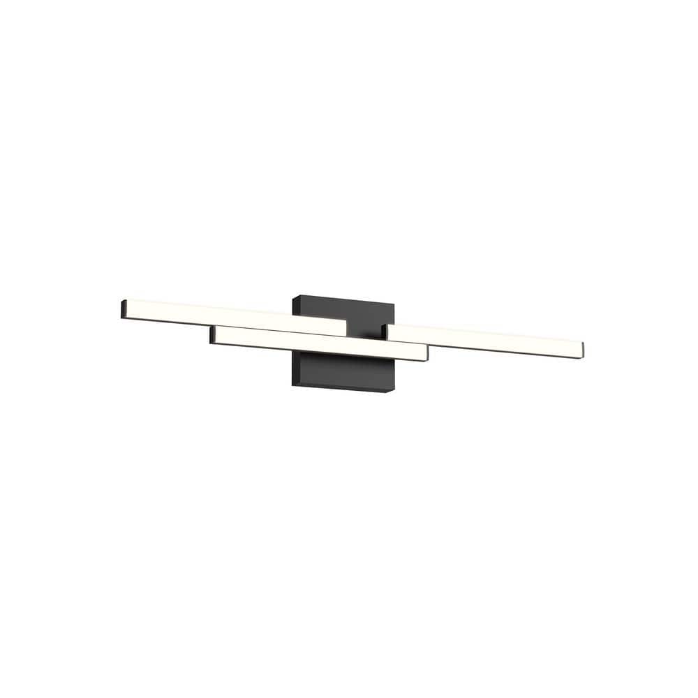 Anello Minor 26.63" Dimmable LED Bathroom Light Fixture in Black