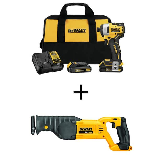 DEWALT 20V MAX B/L CORDLESS 2-TOOL WOODWORKING KIT