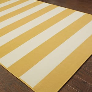 Nantucket Goldenrod  Doormat 3 ft. x 5 ft. Indoor/Outdoor Patio Area Rug