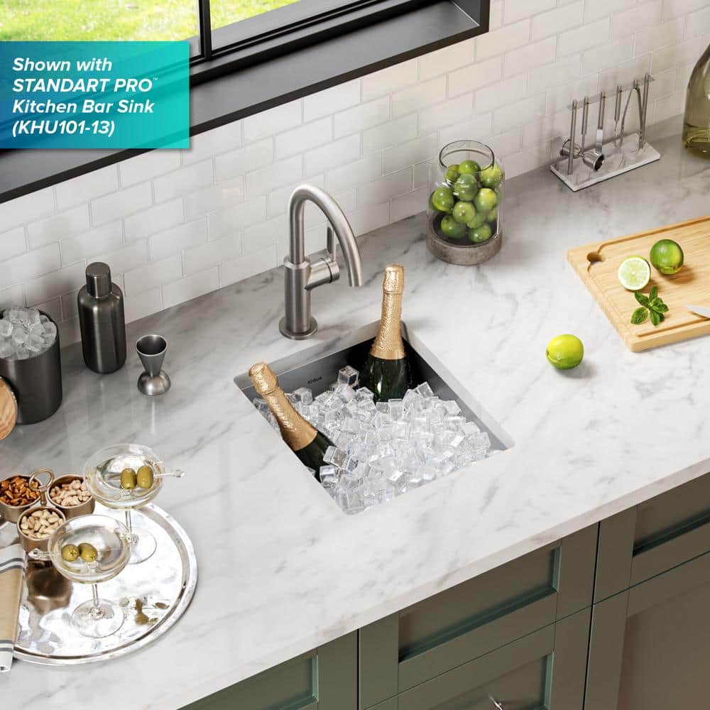 Oletto Stainless Steel Single Handle Kitchen Bar Faucet