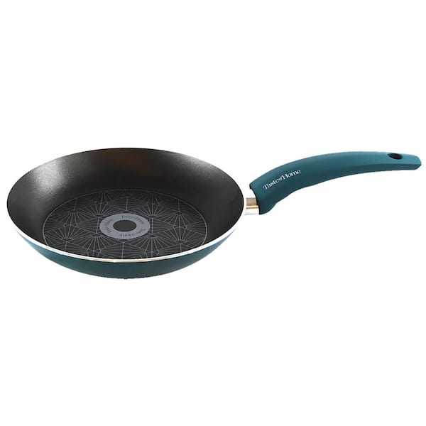 Taste of Home 9.5 in. Aluminum Nonstick Skillet in Sea Green