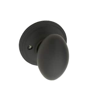 Copper Creek Egg Black Passage Hall/Closet Door Knob EK2020BC