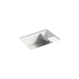 Riverby 27 in. Undermount Single Bowl Sea Salt Cast Iron Kitchen Sink