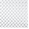 Diamond Plate 96 in. x 48 in. x 0.013 Decorative Vinyl Wall Panel in Brushed Aluminum