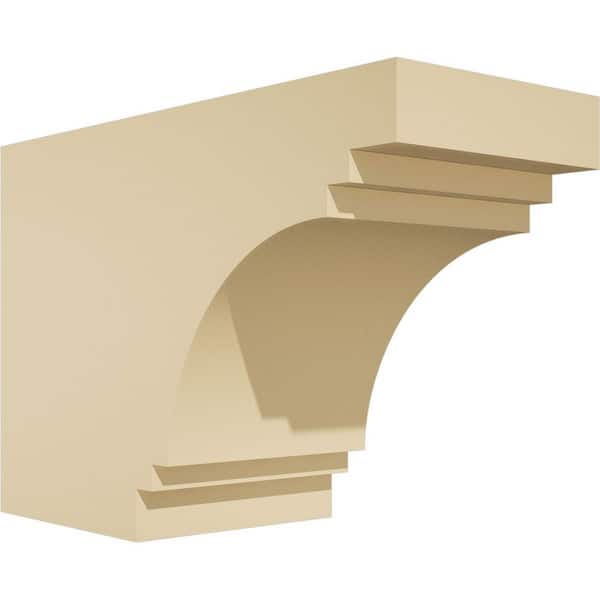 Ekena Millwork Standard Pescadero 5 in. W x 8 in. H x 12 in. D Signature Urethane Rafter Tail Outlooker