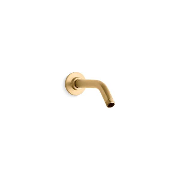 KOHLER MasterShower 7.5 in. Showerarm and Flange in Vibrant Brushed Moderne Brass