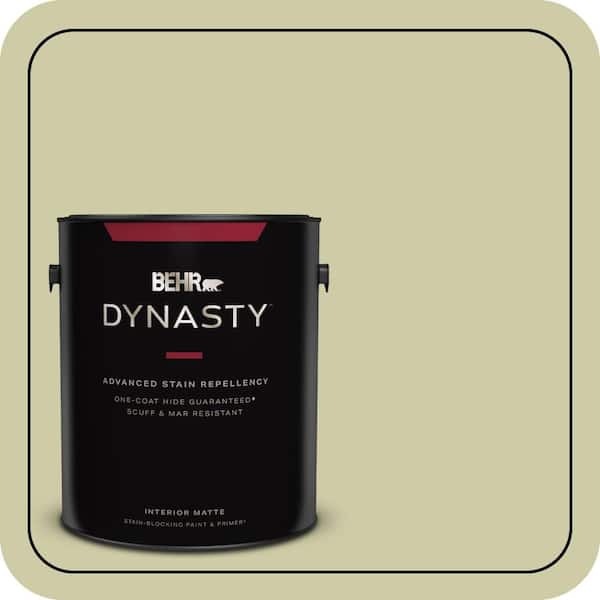 BEHR DYNASTY 1 gal. #ICC-58 Crisp Celery Matte Interior Stain-Blocking Paint & Primer