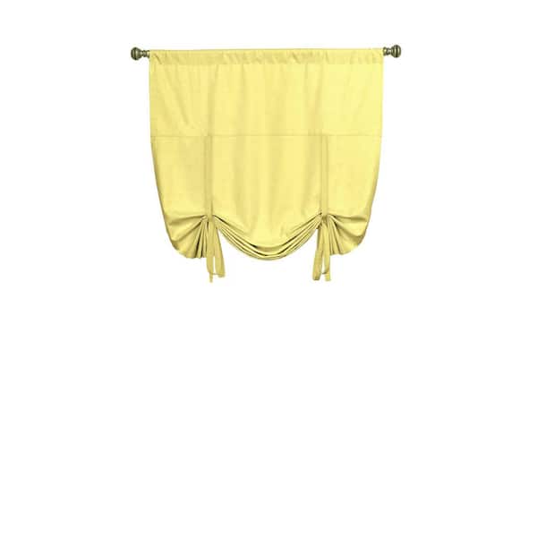 Lemon Thermal Rod Pocket Blackout Curtain - 42 in. W x 63 in. L