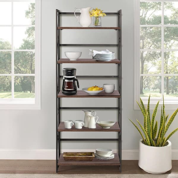 Hoctieon 4 Tier Bookshelf Tall Bookcase Shelf Storage Organizer