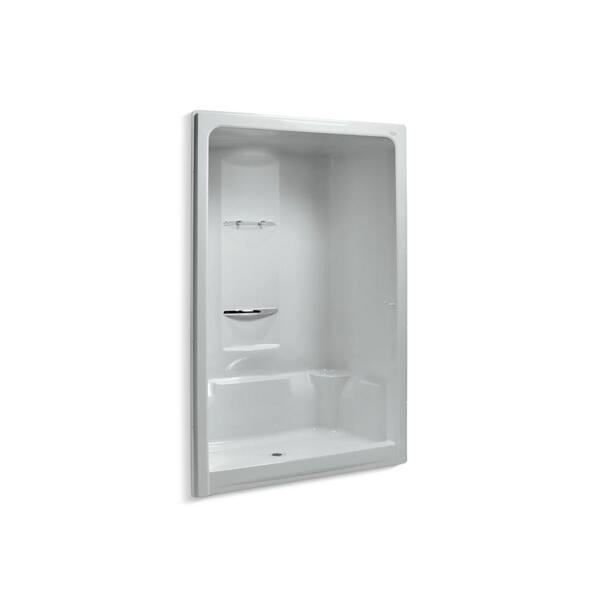 KOHLER Sonata 60 in. x 36 in. x 90 in. Shower Stall in Ice Grey-DISCONTINUED