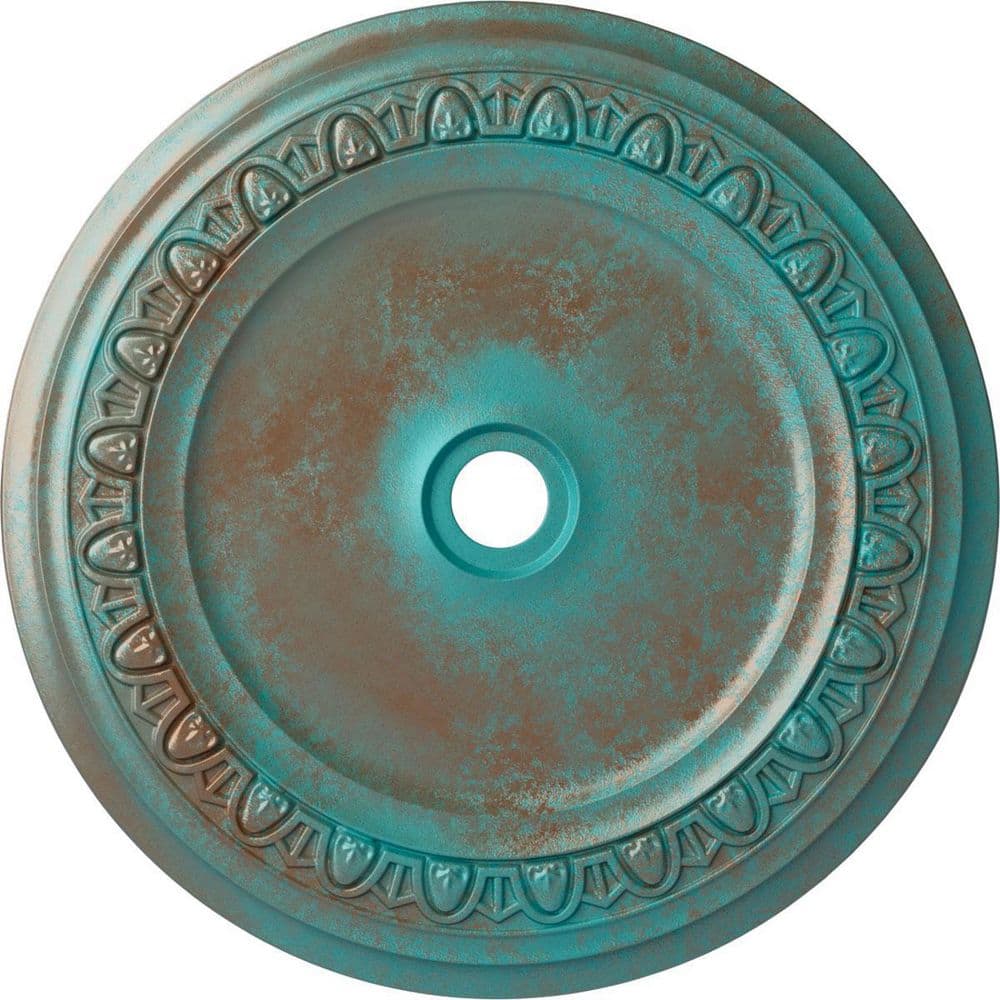 2-3/8 in. x 41 in. x 41 in. Polyurethane Caputo Ceiling Medallion, Copper Green Patina price history on PriceWatchPro