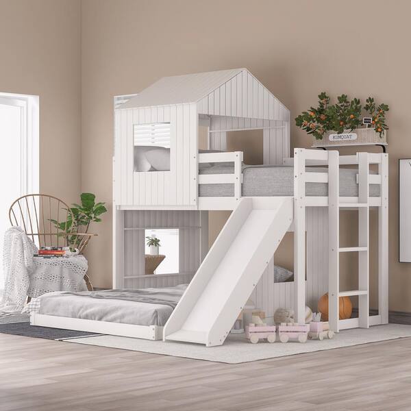 house bunk bed twin over full